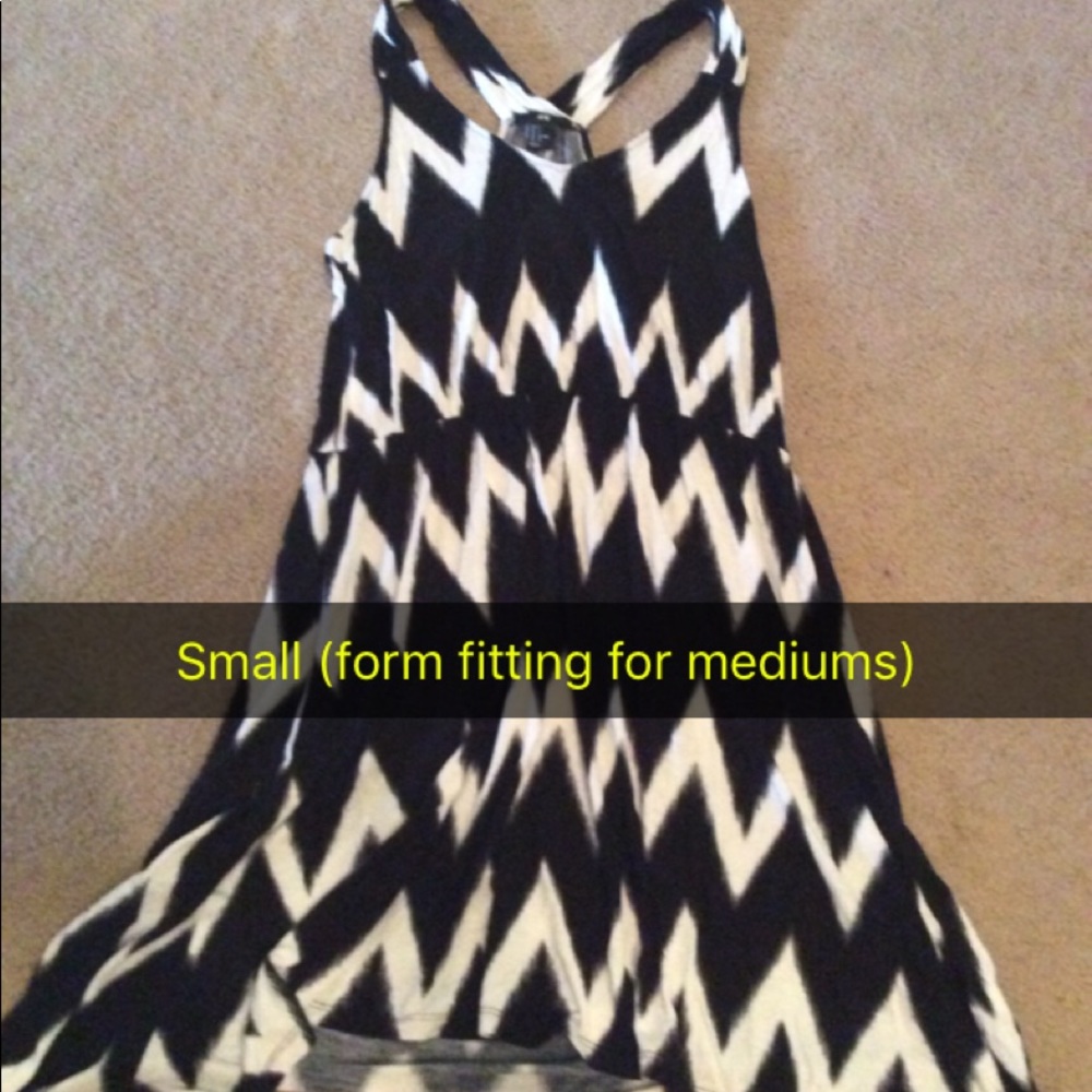 Black and white dress. Casual